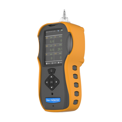 Detector de gás portátil do SO2 do NH3 NO2 do voc do pid do CO2 do CO H2S da exposição de TFT LCD multi para o teste de impermeabilidade do gás