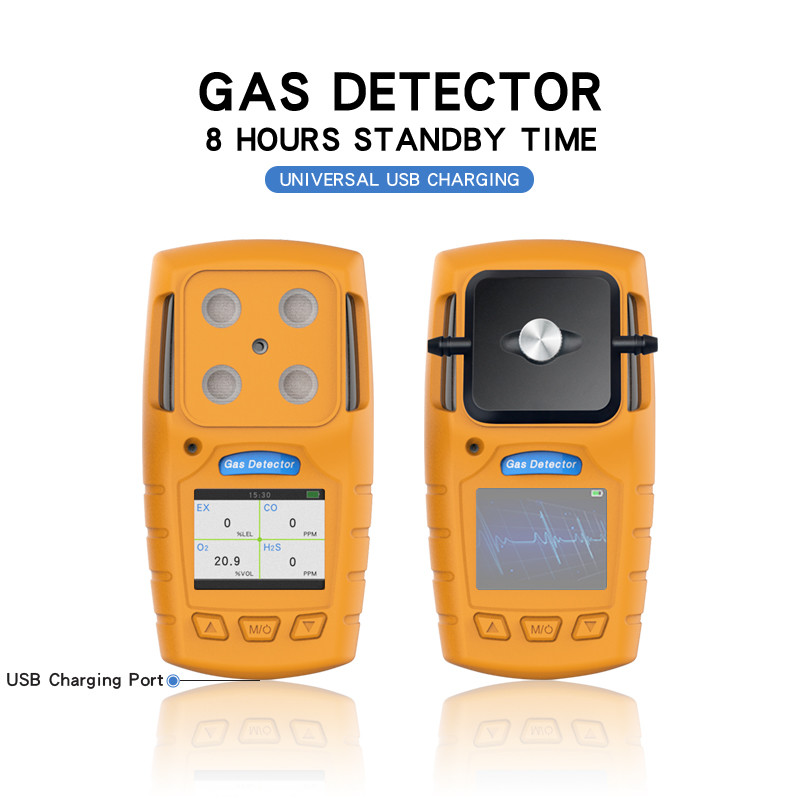 Analisador de gás do detector de gás do Ch4 do O2 do Co H2s da elevada precisão multi